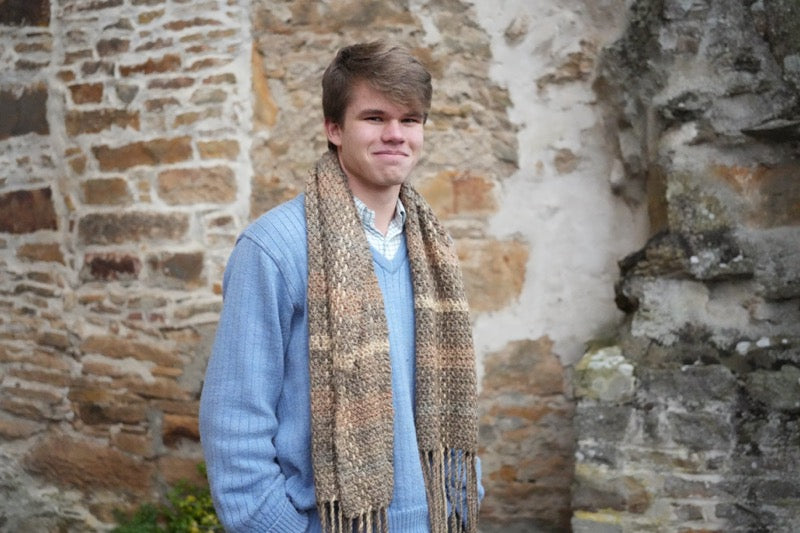 Aran Crochet Scarf