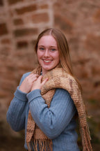 Large Woven Wrap with Fringe