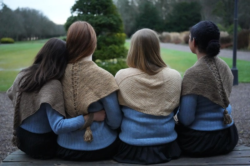 Dark Brown Merino Shawl