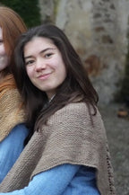 Light Brown Merino Shawl