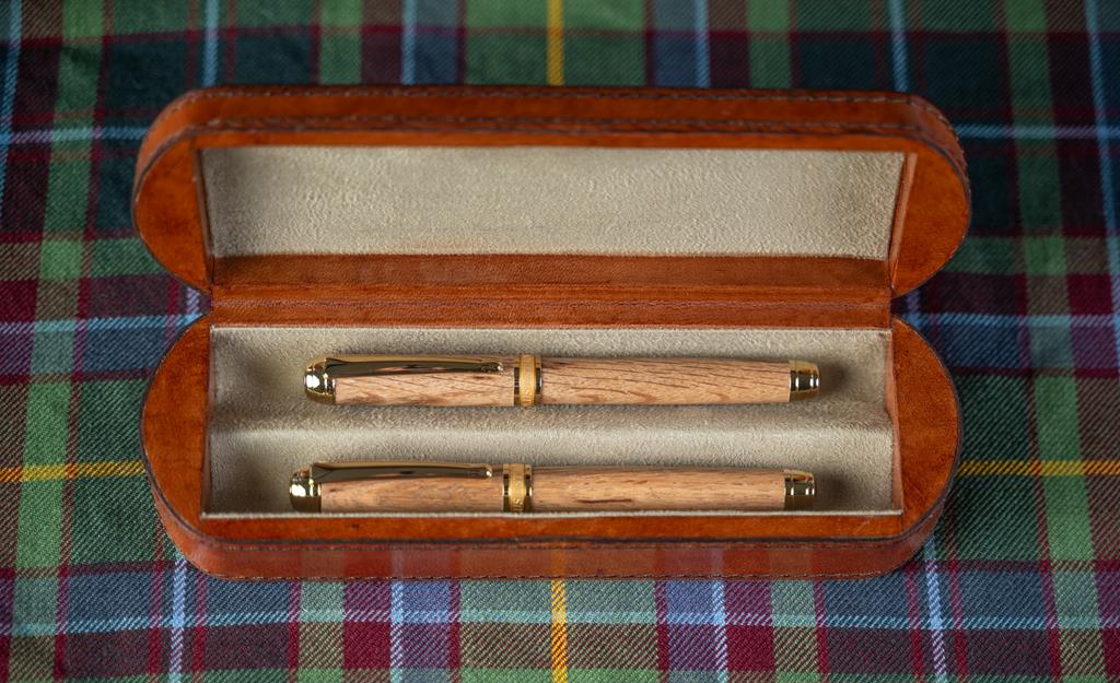 Leather Pen Box – 2 pen/pencil